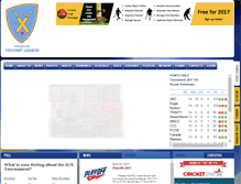 Tablet Screenshot of bramptoncricketleague.ca